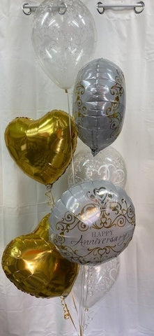 Anniversary Gold Balloon Bouquet
