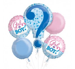 Boy or Girl Gender Reveal Balloon Arrangement