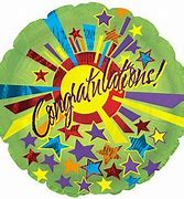 Congratulations Stars Foil Balloon