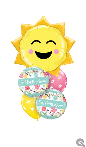 Feel Better Soon Sunshine Balloon Bouquet