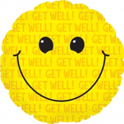 Get Well Smile 45cm Foil Balloon