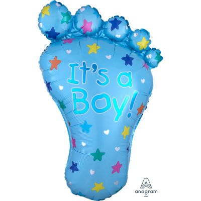 Its a Boy footprint balloon shape