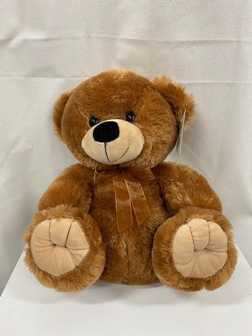 Large (30cm) Brown Teddy Bear with Organza Ribbon