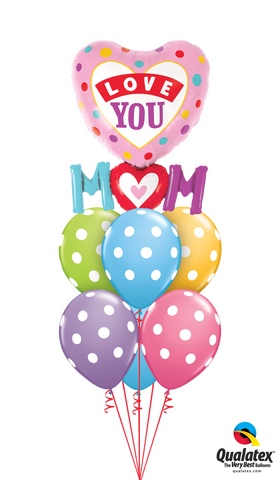 Love You Mum Shape Balloon Gift