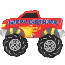 Monster Truck Happy Birthday Balloon Shape