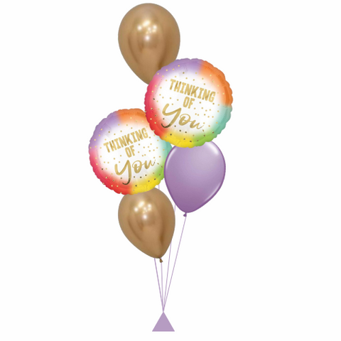 Ombre Colourful Thinking of You Balloon Bouquet