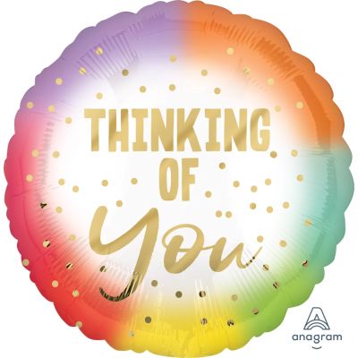 Thinking of You Ombre Foil Balloon
